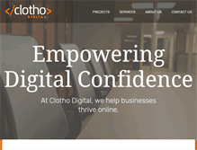 Tablet Screenshot of clotho.com